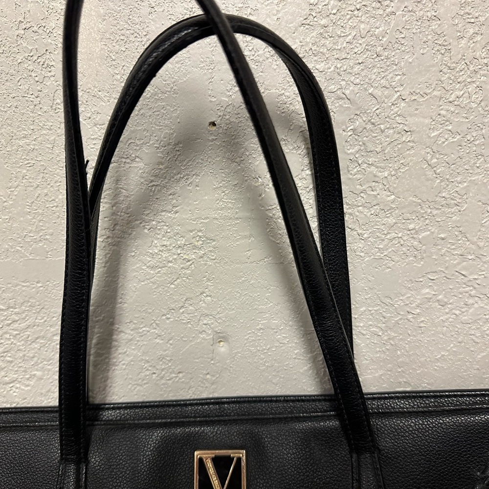 Victoria Secret Black Tote Purse Bag and matching wallet - Picture 2 of 16